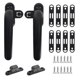 Vesaneae 2 PCS Aluminum Alloy Window Handles, Universal Casement Holder, Left and Right Handle Set, Casement Accessories for Door Window