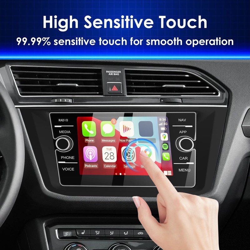 Simpeak 2-Pack 9H Screen Protector Compatible with Volkswagen Tiguan Atlas