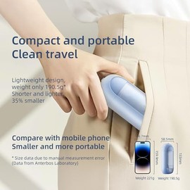 Irrigador bucal portátil inalámbrico con agua, 3 modos y tanque extraíble de 150 ml, 6 boquillas de chorro, resistente al agua IPX7
