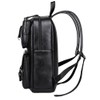 CHAO RAN Leather Backpack For Men Business Laptop Backpack Waterproof