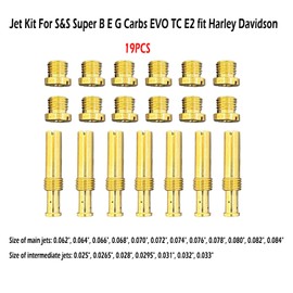 Main & Intermediate Carburetor Jet Kit For S&S Super B E G Carbs EVO TC E2 fit Harley Davidson Big Twin 1984 up