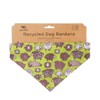 Eco Chic Recycled Dog Bandana 1PCS Washable Triangle Scarf for
