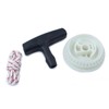 Chainsaw Recoil Starter Kit, Rope Pulley Handle Spring Claw, Compatible