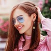 PATIKIL 100 Pcs 8x7mm Hollow Metal Earring Bracelet Necklace DIY