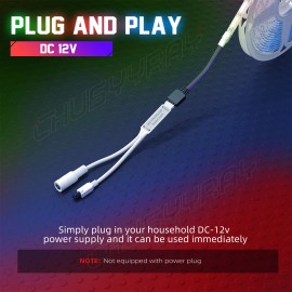 CHUSYYRAY RGB 5M 12V Waterproof Multicolor LED Decor Light Strip For Boat Truck Car SUV RV