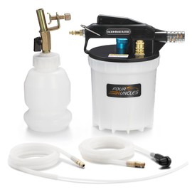 FOUR UNCLES 2L Brake Bleeder Vacuum Pump Kit - Pneumatic Brake Fluid Extractor with 1L Refilling Bottle for Automotive Bleeding, One-Person Operation