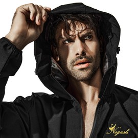 Negash Zipper Sauna Suit with Hood - Ultimate Sweat Suit for WeightLose, Men's Sauna Suit | Intense Workout Gear for Men