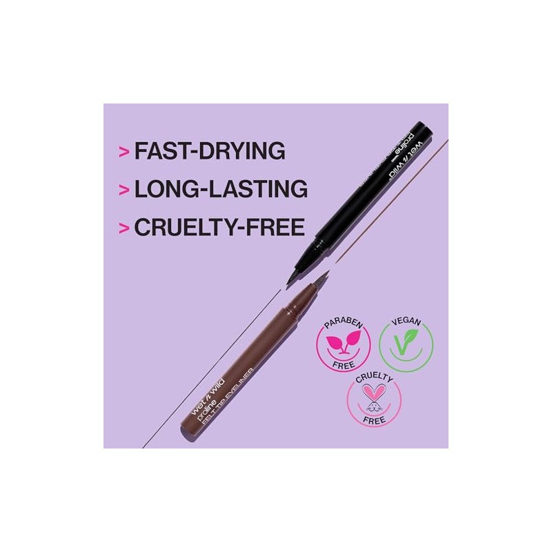 wet n wild MegaLiner - Delineador de ojos líquido -