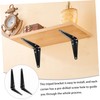 WHAMVOX 10pcs Nine Ratio Triangle Bracket Bookshelf Bracket Hidden Bracket