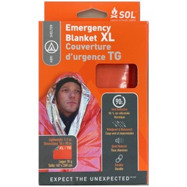 SOL 13796 Outdoor Camping Mountain Climbing Survival, Disaster Preparedness Blanket, Extra Large, For 2 People, Japanese Genuine Product