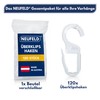 NEUFELD® 120 clip-on hooks with 10 mm eyelet, curtain hooks
