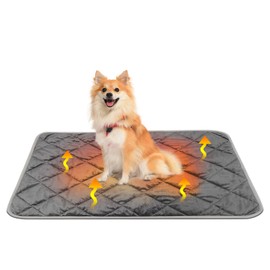 Self Heating Dog Bed Pet Mat, Thermal Pet Pad Dog Cat Blanket No Electric Ultra Warm, Safe Self Heated Machine Washable Reusable Soft Mat Pet Blanket Cushion - 48x70cm
