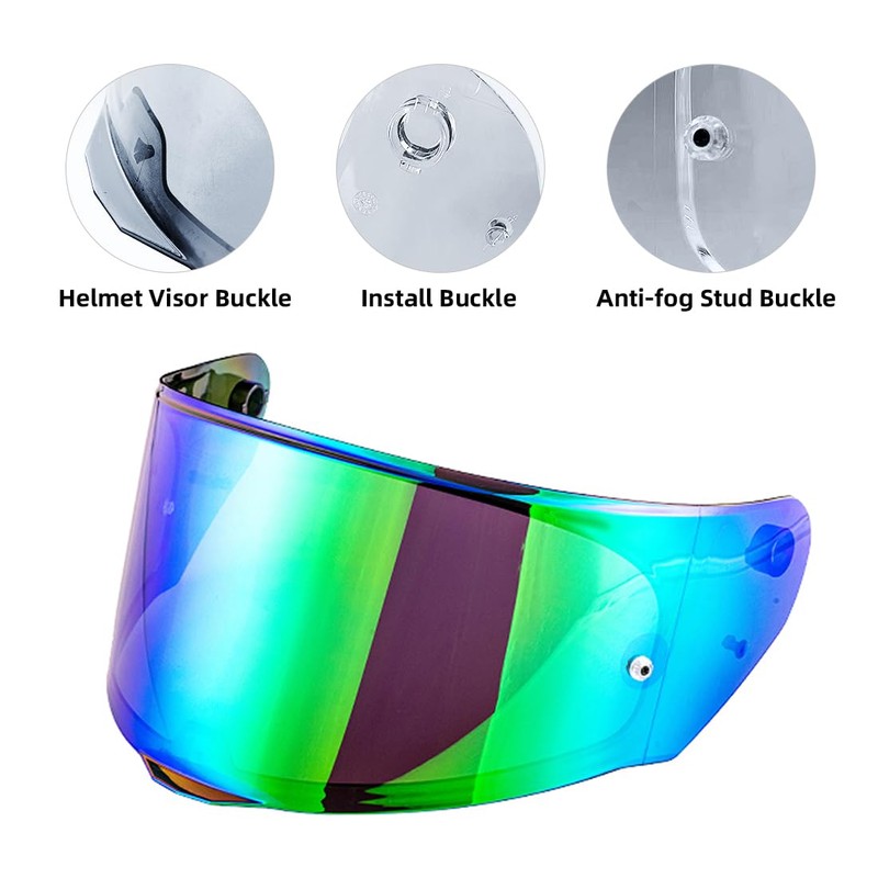 VCOROS Helmet Shield For Assault/Rapid/Stream Full Face Shield Street Motorcycle