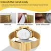 TIMEURE Women's Step Counter Pedometer Watch Crystal Stone, No App,
