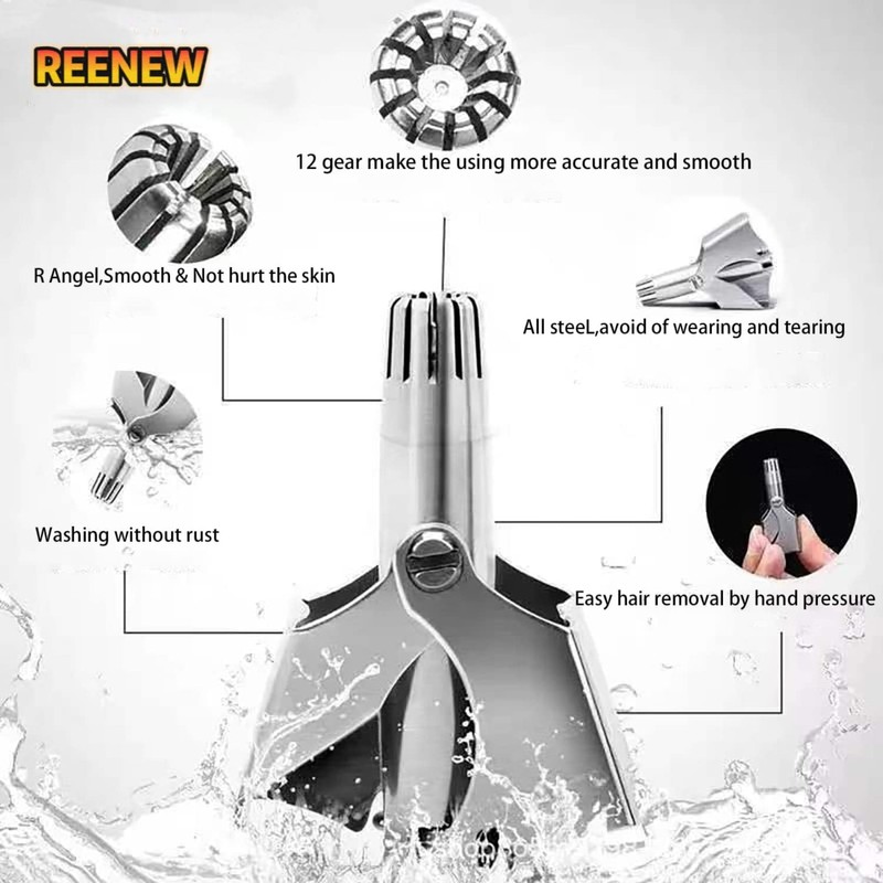回転式 鼻毛カッター メンズ レディース エチケットカッター 鼻ケアカッター 鼻毛トリマー