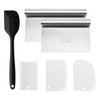 DBAILY Dough Card, Kitchen Scraper, Set of 6, Dough Scraper,