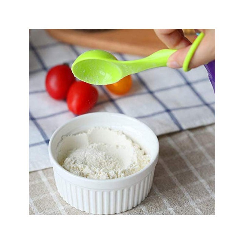 Rightox Measuring Spoon Set Food Grade BPA Free Durable Plastic