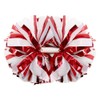 Hooshing 2 Pack Cheerleading Pom Poms Holographic Red and White