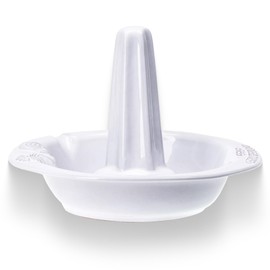 Romertopf Chiko | Chicken Roaster | Vertical Poultry Roasting Rack Made of Clay - White