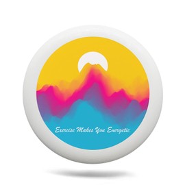 Uanvaha Mountain and Sun Flying Discs Abstract Sunrise Sunset Ultimate Disc Equipment 175g for Teens Adults Beginners and Advanced Players