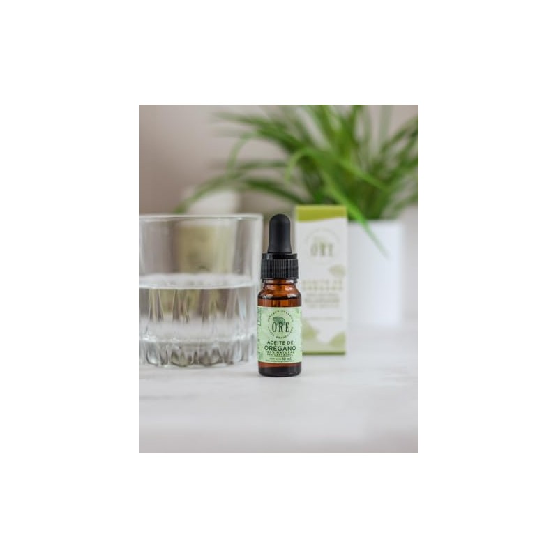 ORE Aceite de Orégano Orgánico, 80% Carvacrol, 100% Natural, Gotas,