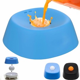 Plato de Alimentacin Lenta para Lquidos - Juguete Interactivo con Bola para Caldo, Yogurt y Suplementos - Tazn de Enriquecimiento Antideslizante para 