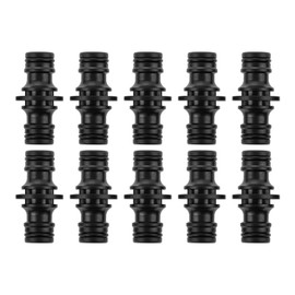 gohantee Quick Coupling 1/2 Inch Hose Coupling Hose Connector Two Way Coupling for Pipe Connecting Garden Tools Hoses Hose Coupling Pack of 10