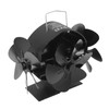 Heat Powered Stove Fan 3 Head 18 Blade Aluminum 270