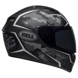 BELL Qualifier Full-Face Motorcycle Helmet (Stealth Camo Matte Black/White - X-Large)