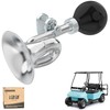 10L0L Golf Cart Bugle Horn, Retro Chrome Snail Air Horn