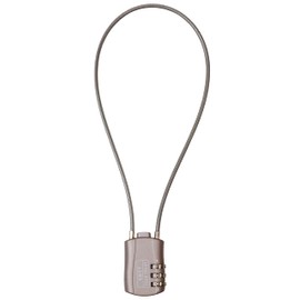 prendre PR-DB201-40 Wire Lock, Dial-type, 3-Digit Padlock, PIN Code, Combination Lock, Helmet, Suitcase, Anti-Theft, Security, Travel,, rose grey