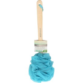 EcoTools, Ecopouf Bath Bush, Cepillo para Baño, Malla Reciclada, Mango Ergonómico, Modelo 7434