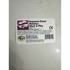 world class learning materials Sequence-Scene Matches: Work And Play Ages 3-8