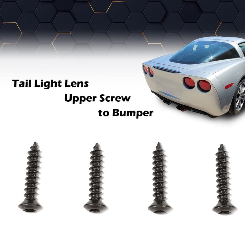 PIT66 Tail Light Lens Upper Screw to Bumper, Compatible with