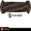 Wellmax Diamond Braid Nylon Rope, 3/8 in X 50 Foot,