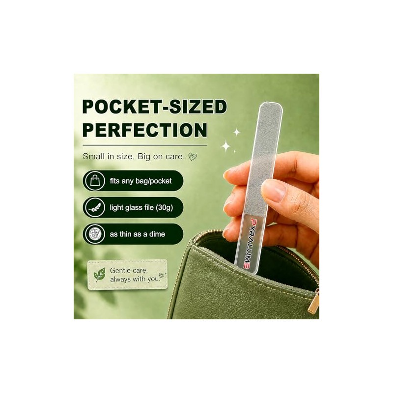 Premium Glass Nail File Set - Salon-Grade Nail Care Essentials