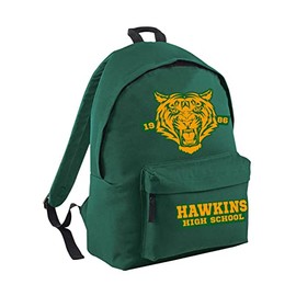 Flip Hawkins Tigers High School Backpack Rucksack Bag Green