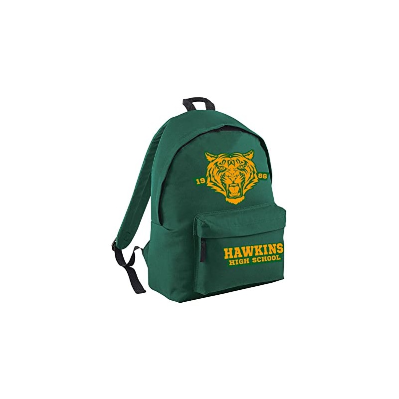 Flip Hawkins Tigers High School Backpack Rucksack Bag Green