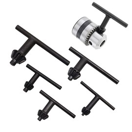 LbsAMP 5 Pieces Drill Chuck Key Universal 4mm/6mm/10mm/13mm/16mm Pillar Drill Chuck Key Fit Handheld Drilling Tool for Tightening and Loosening Chuck for Most Drills and Power Tools