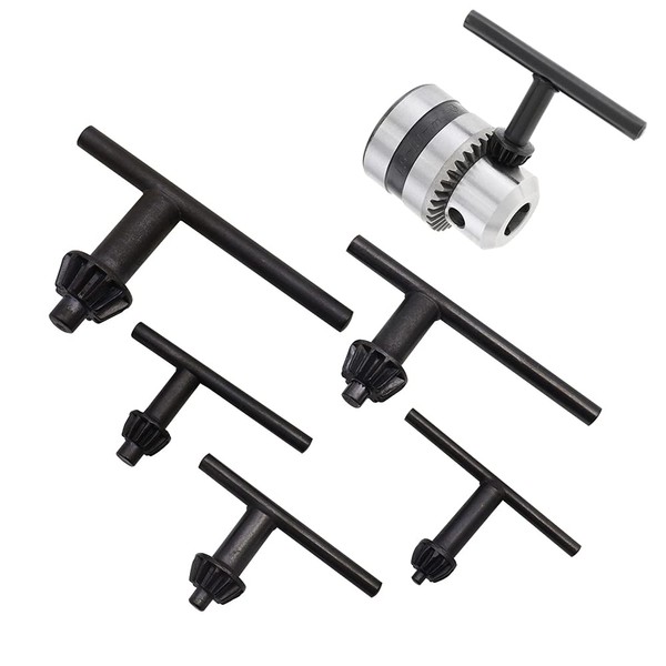 LbsAMP 5 Pieces Drill Chuck Key Universal 4mm/6mm/10mm/13mm/16mm Pillar Drill