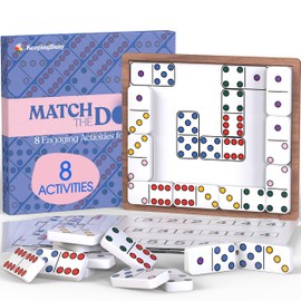 Keeping Busy Match The Dots Dominos Activity Kits for Dementia Patients | Dementia Activities for Seniors Alzheimers Products for Elderly Gifts | Memory Games for Adults Gifts for Elderly Men & Women