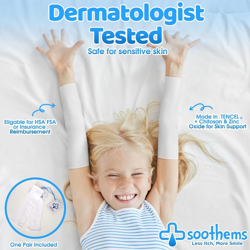 Eczema Psoriasis - Mangas para brazos y rodillas para niños