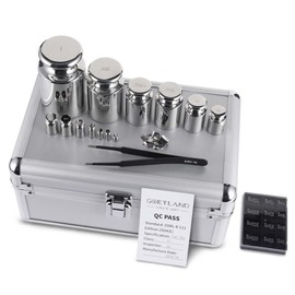 Goetland Certificated F1 Scale Calibration Weight Kit Set 25 pcs 1mg-1kg Stainless Steel High Precision for Balance Digital Scale Lab Education