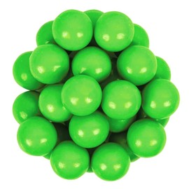 Bayside Candy 1" Large Gumballs - Colored Gumball Collection - Gumball Machine - Green Gumballs 1" Large (5LBS)