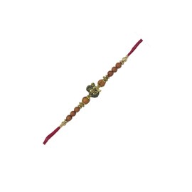 Gavya International Ganesha Rakhi for Brother Bhaiya Bhabhi Thread Raksha bandhan Rakhi, Fancy Rakhi Bracelet Wrist bands for Sibling, Bro, veera pack of 1