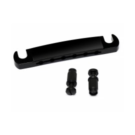 Oletone Tune-O-Matic Guitar Bridge Stop Bar Tailpiece for LP SG Style Electric Guitar BK