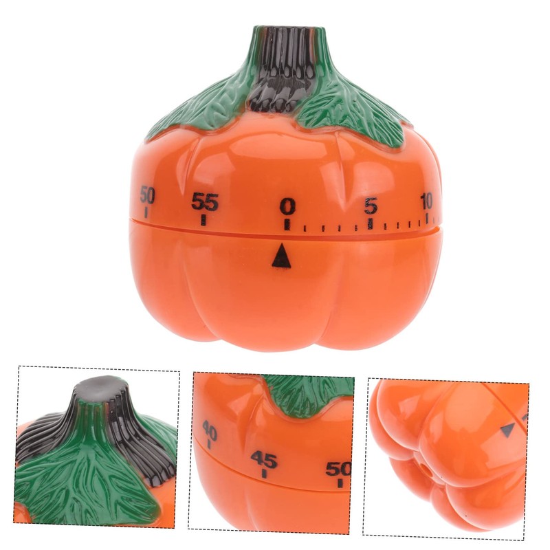 Alipis 2pcs Pumpkin Design Mechanical Timer Digital Kitchen Timer Cooking