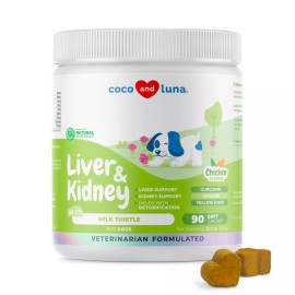 Coco and Luna Milk Thistle for Dogs - Liver and Kidney Support, Hepatic Support with EPA & DHA