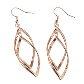 SAFIGLE Pairs Stylish Titanium Steel Rhombus Earrings for Women Geometric Design for Party Engagement