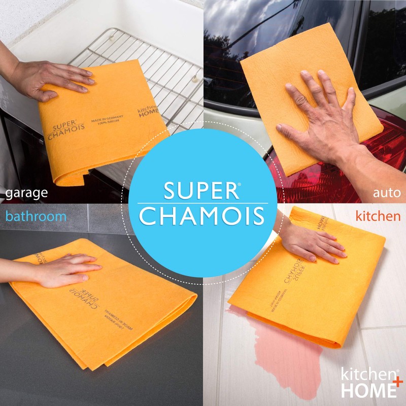 Super Chamois - Super Absorbent Shammy Cleaning Cloth Value 6